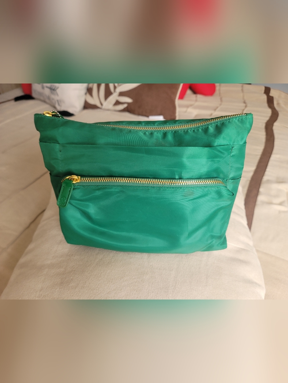 SONIA KASHUK Nylon Makeup Zipped Pouch